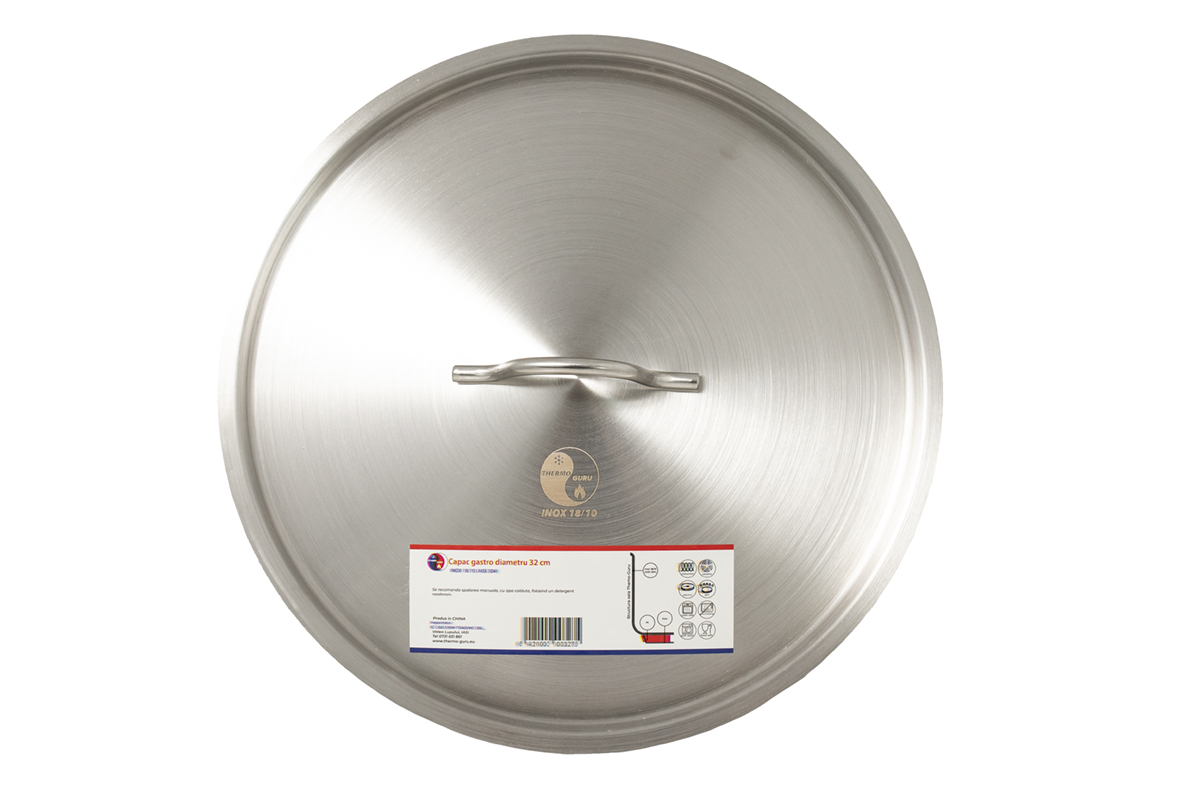CAPAC gastro diametru 32 cm INOX 18/10